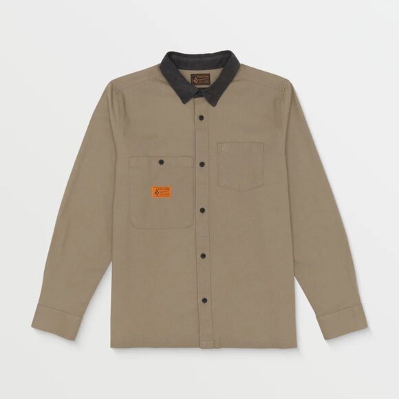 VOLCOM Debasser Long Sleeve Shirt BUTTON UP WORKSHIRT MEN'S SIZE 2XL XXL NEW - Picture 3 of 6